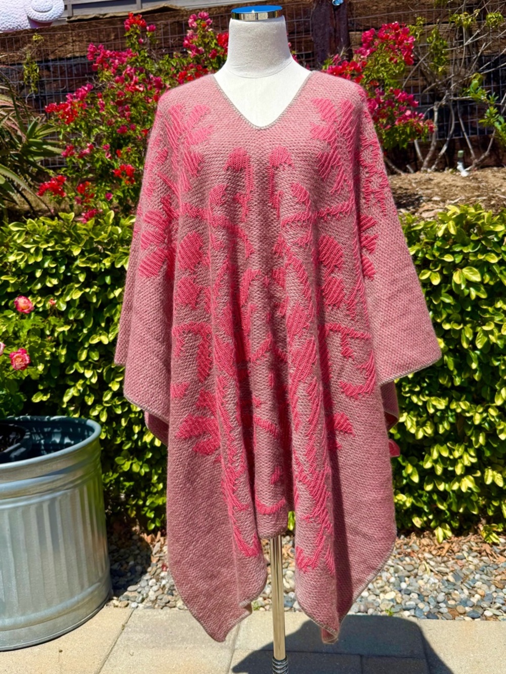 Missoni vintage knit alpaca poncho